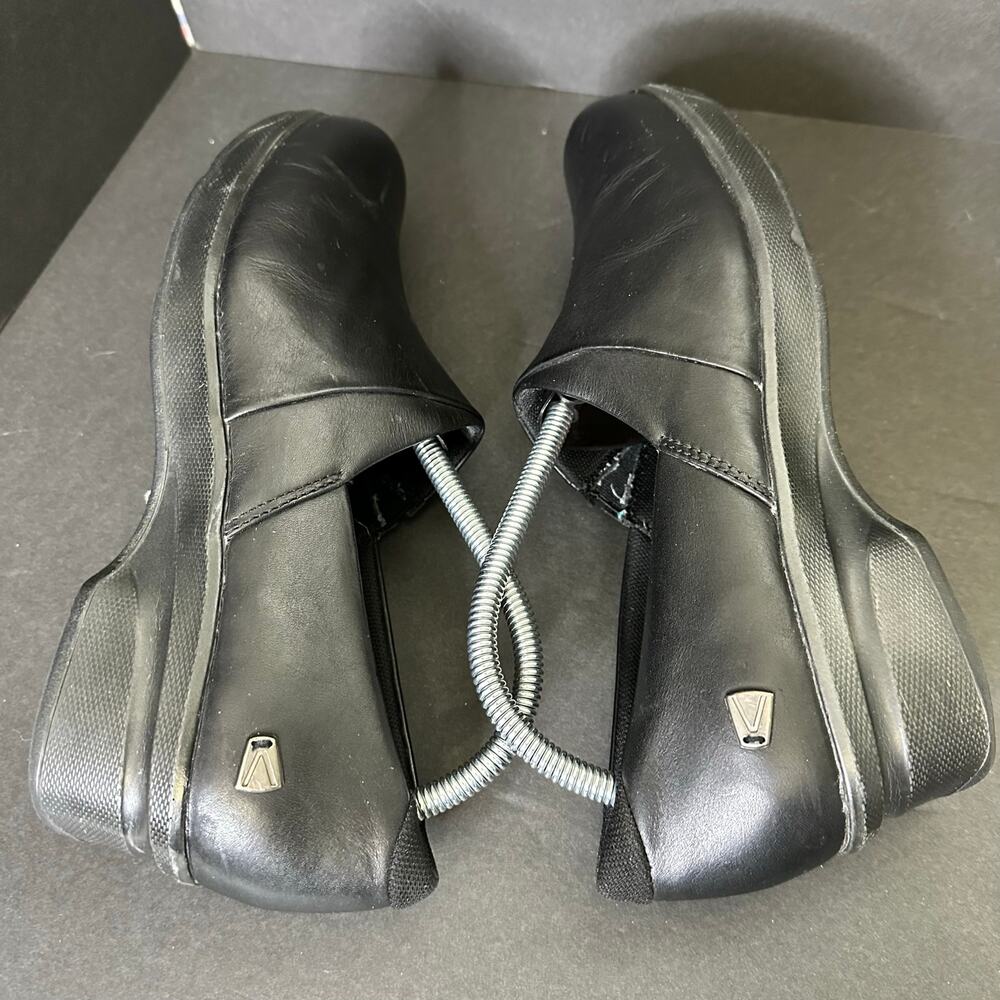 Keen size 10 Mora Clog Leather Comfort Slip On Shoes Black - Picture 8 of 12